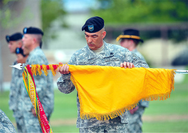 41st Fires uncases colors
